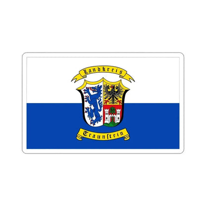 Flag of Traunstein Germany STICKER Vinyl Die-Cut Decal 5 Inch - The Sticker Space