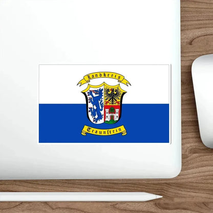 Flag of Traunstein Germany STICKER Vinyl Die-Cut Decal - The Sticker Space
