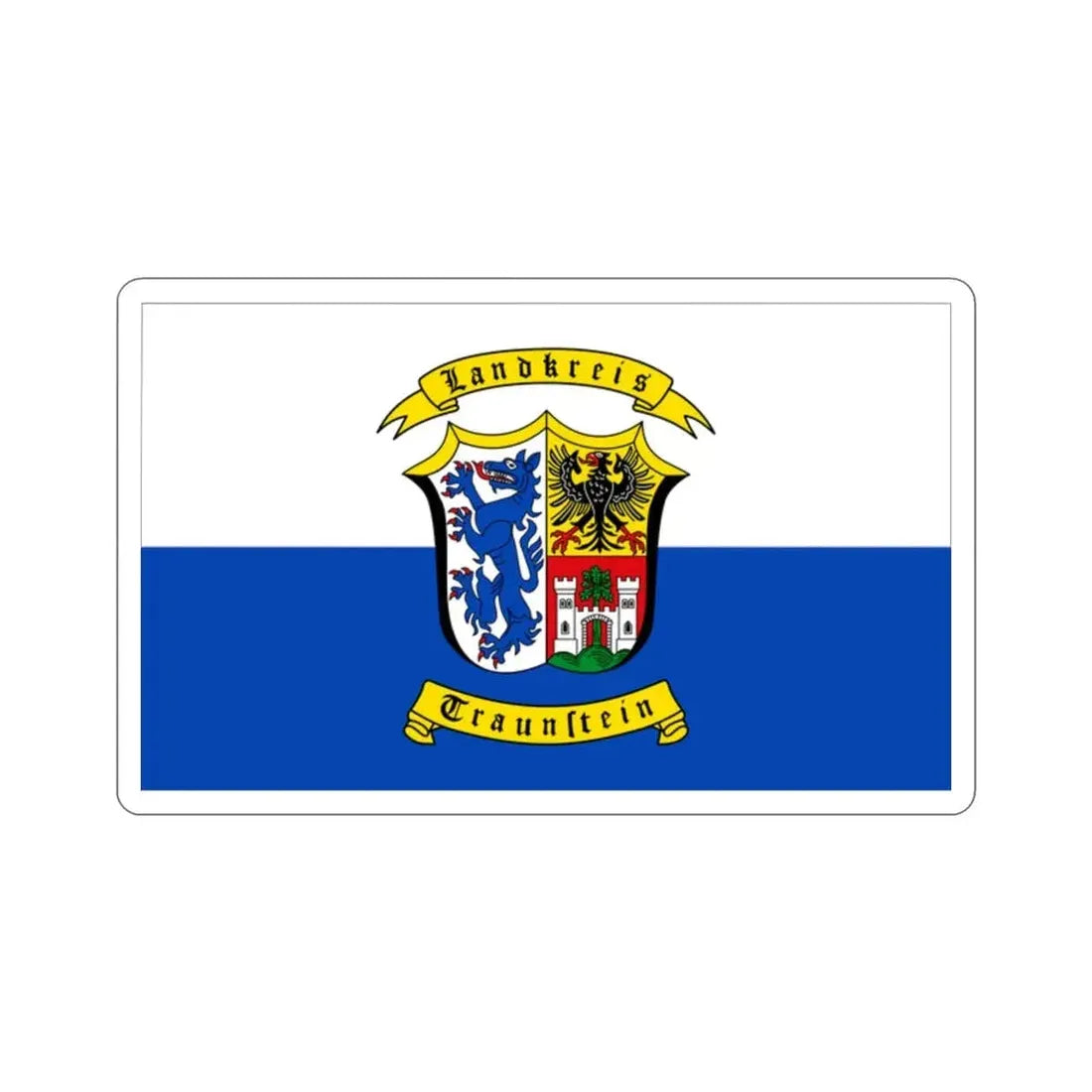 Flag of Traunstein Germany STICKER Vinyl Die-Cut Decal - The Sticker Space