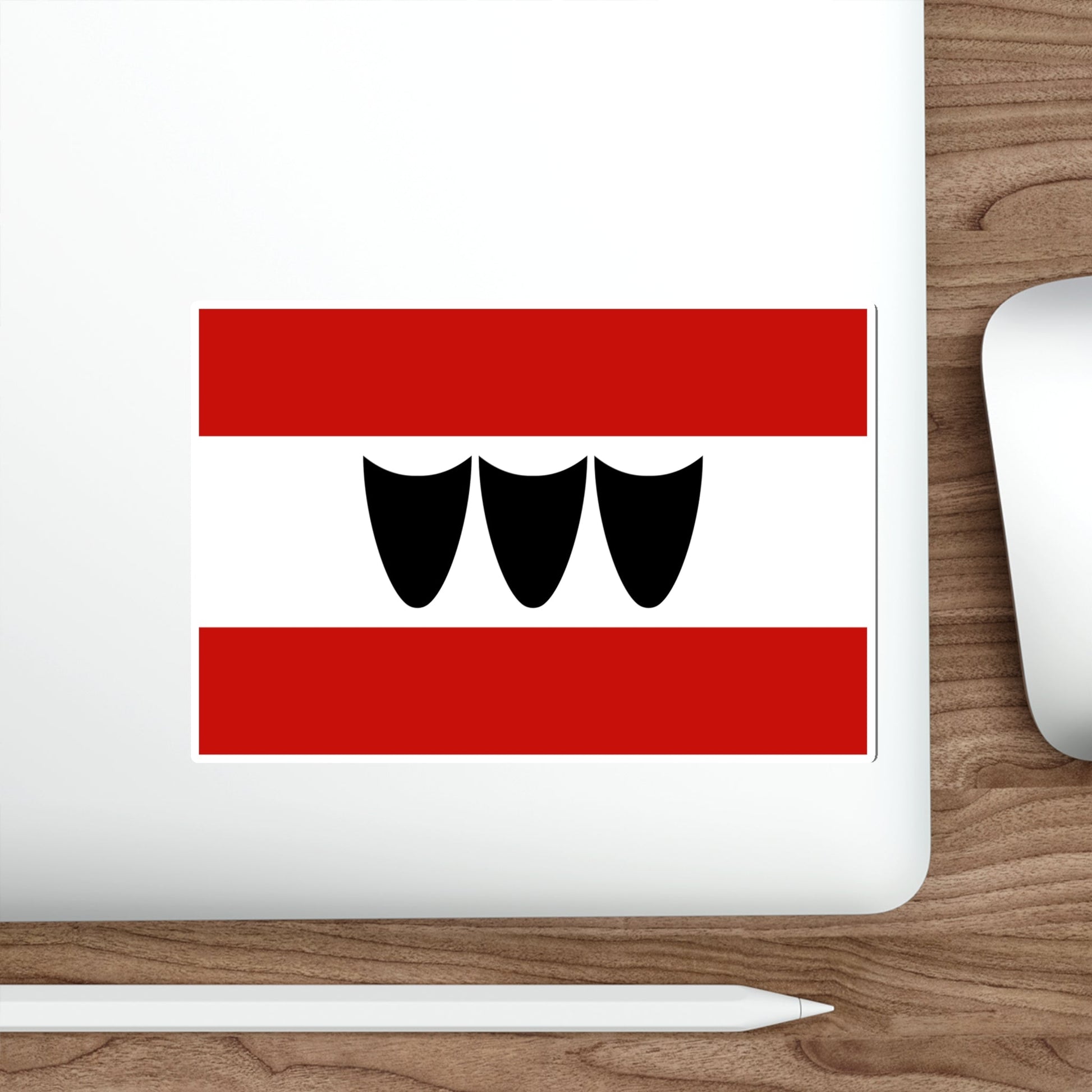 Flag of Třebíč Czech Republic STICKER Vinyl Die-Cut Decal-The Sticker Space