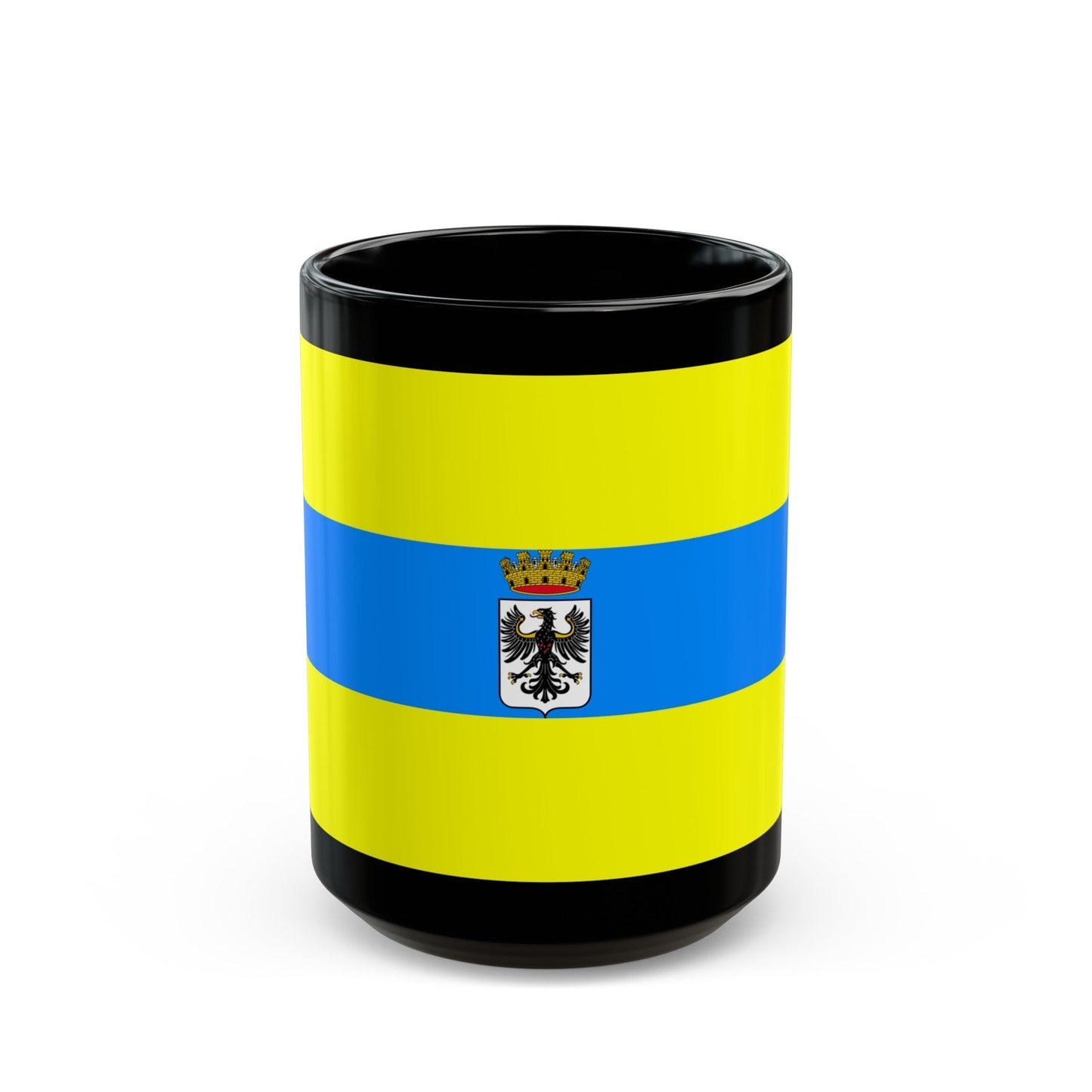 Flag of Trento Italy - Black Coffee Mug-15oz-The Sticker Space