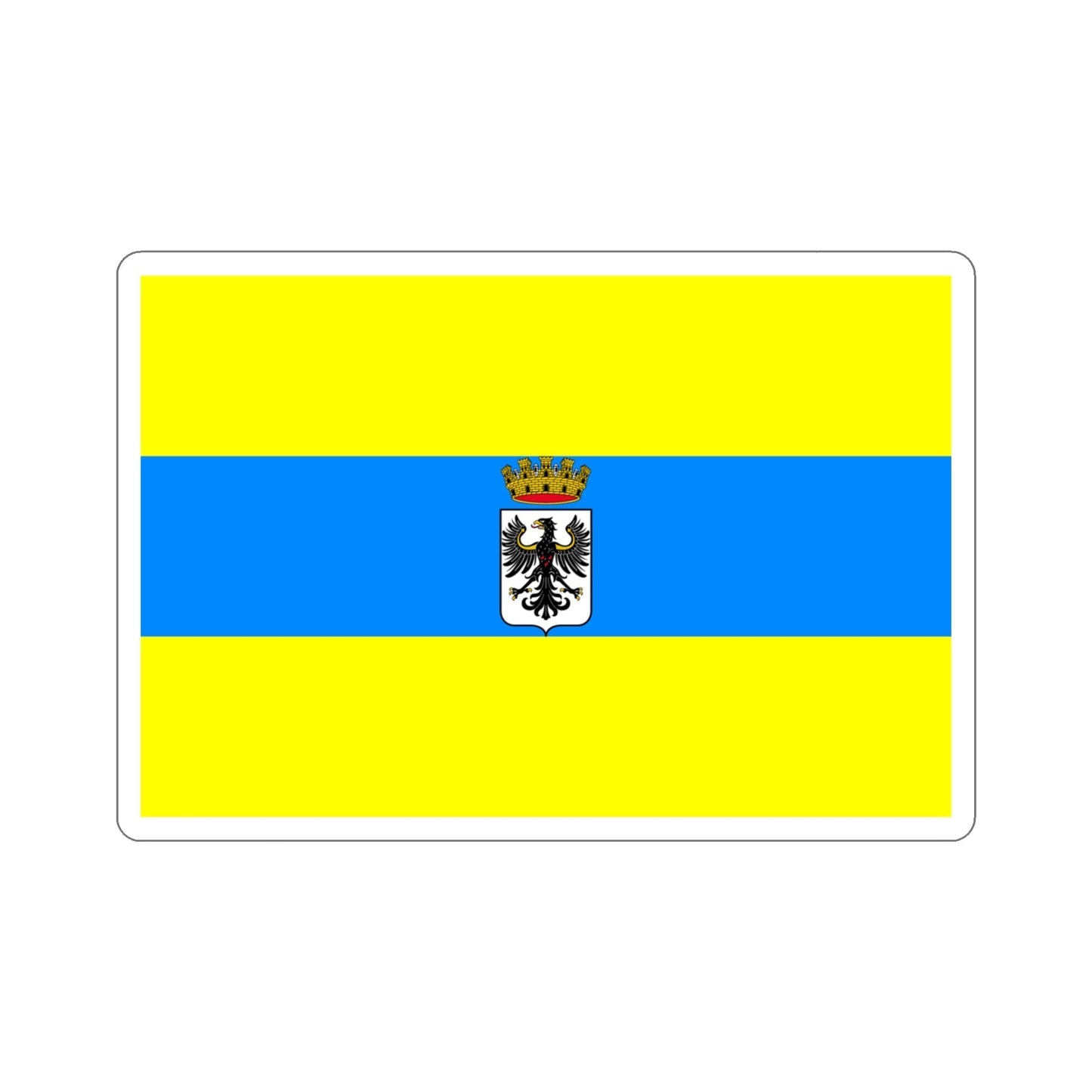 Flag of Trento Italy STICKER Vinyl Die-Cut Decal-4 Inch-The Sticker Space