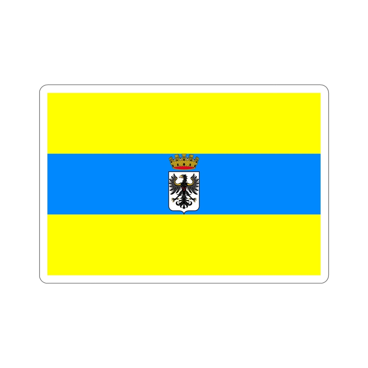 Flag of Trento Italy STICKER Vinyl Die-Cut Decal-6 Inch-The Sticker Space