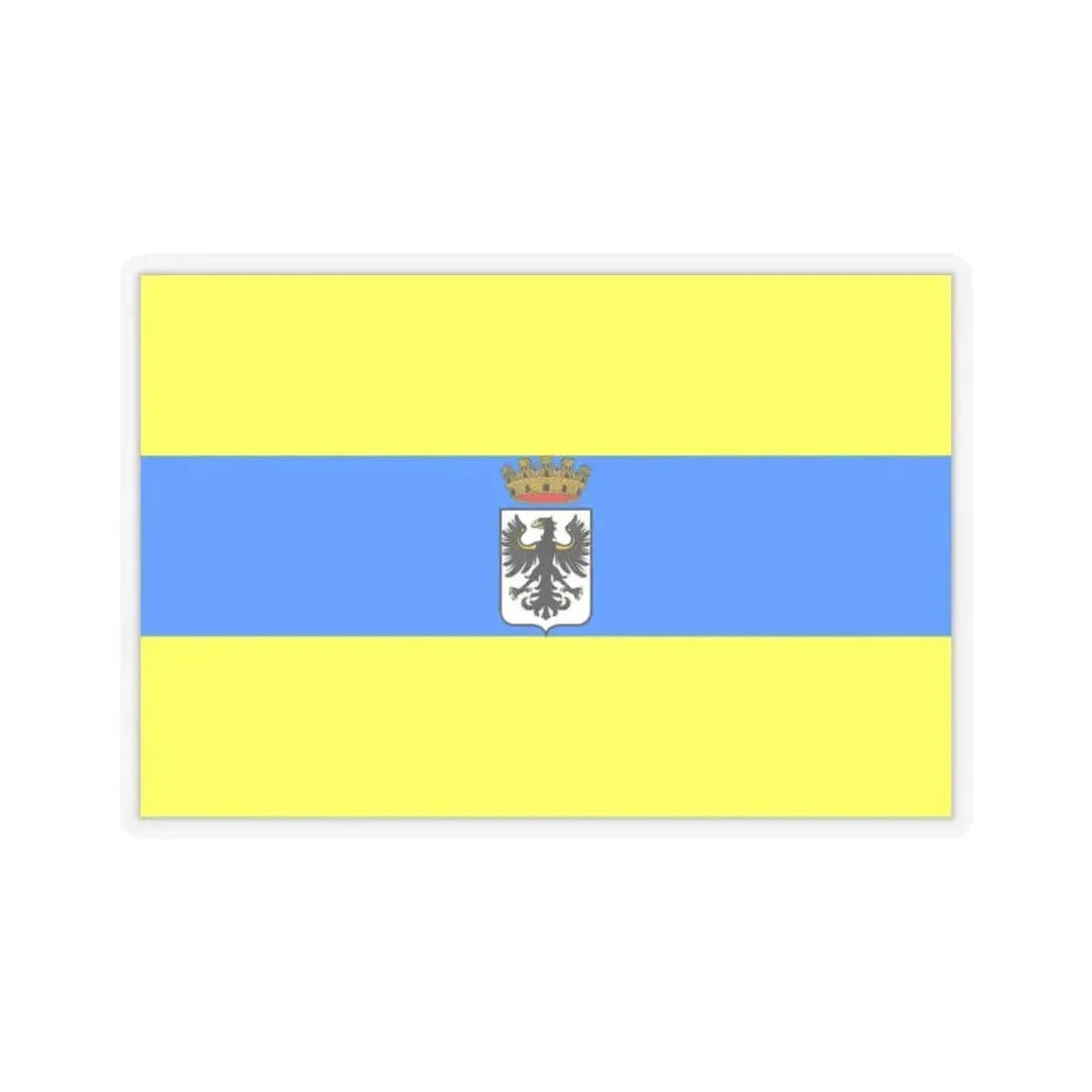 Flag of Trento Italy - STICKER Vinyl Kiss-Cut Decal 2 Inch Transparent - The Sticker Space