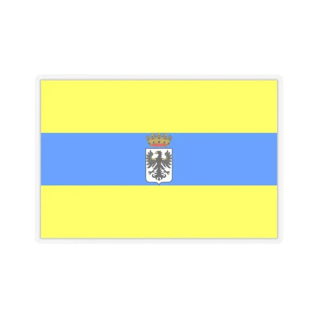 Flag of Trento Italy - STICKER Vinyl Kiss-Cut Decal 3 Inch Transparent - The Sticker Space
