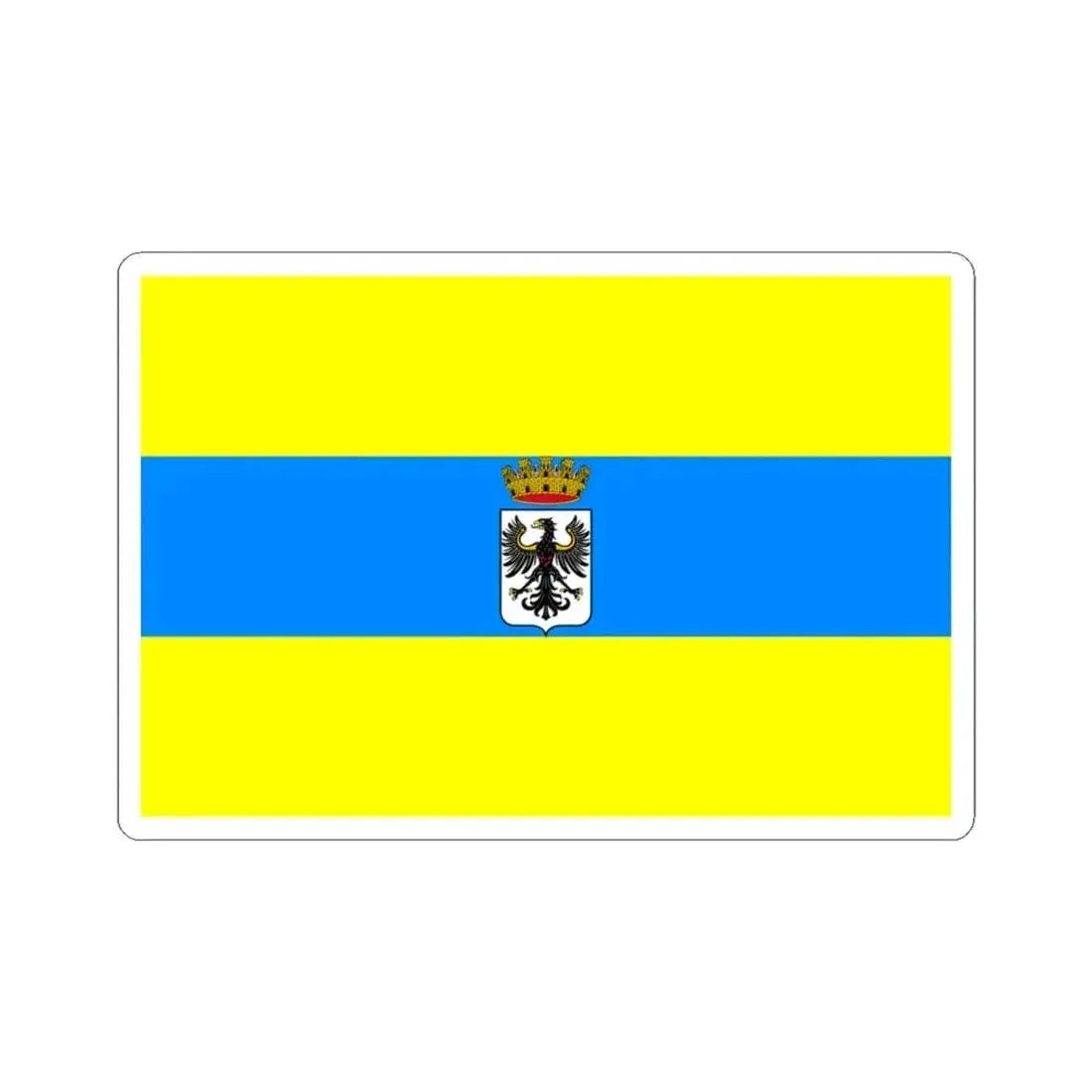 Flag of Trento Italy - STICKER Vinyl Kiss-Cut Decal 3 Inch White - The Sticker Space