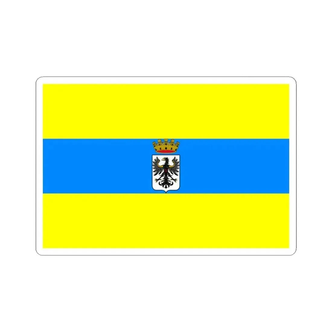 Flag of Trento Italy - STICKER Vinyl Kiss-Cut Decal 4 Inch White - The Sticker Space