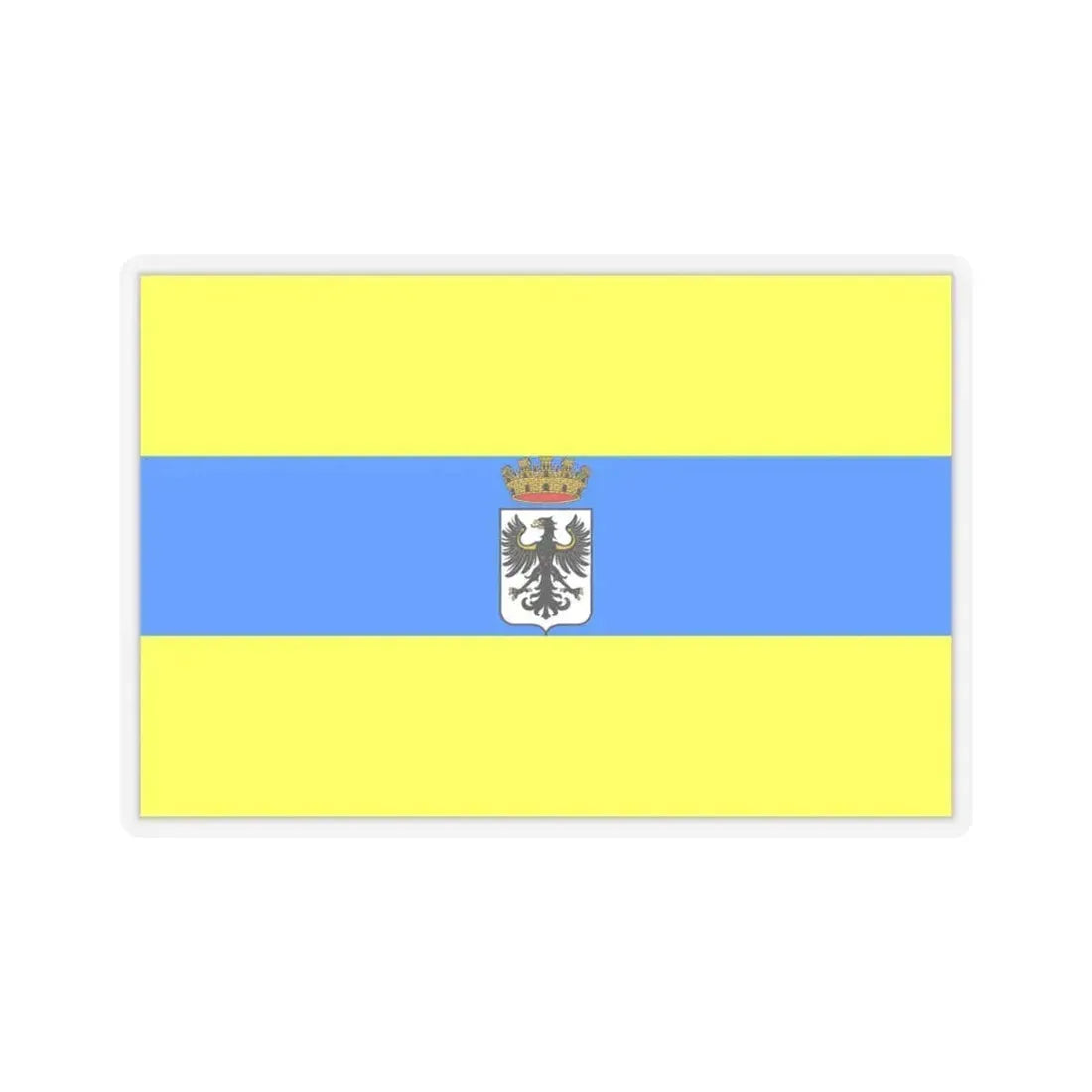 Flag of Trento Italy - STICKER Vinyl Kiss-Cut Decal 6 Inch Transparent - The Sticker Space