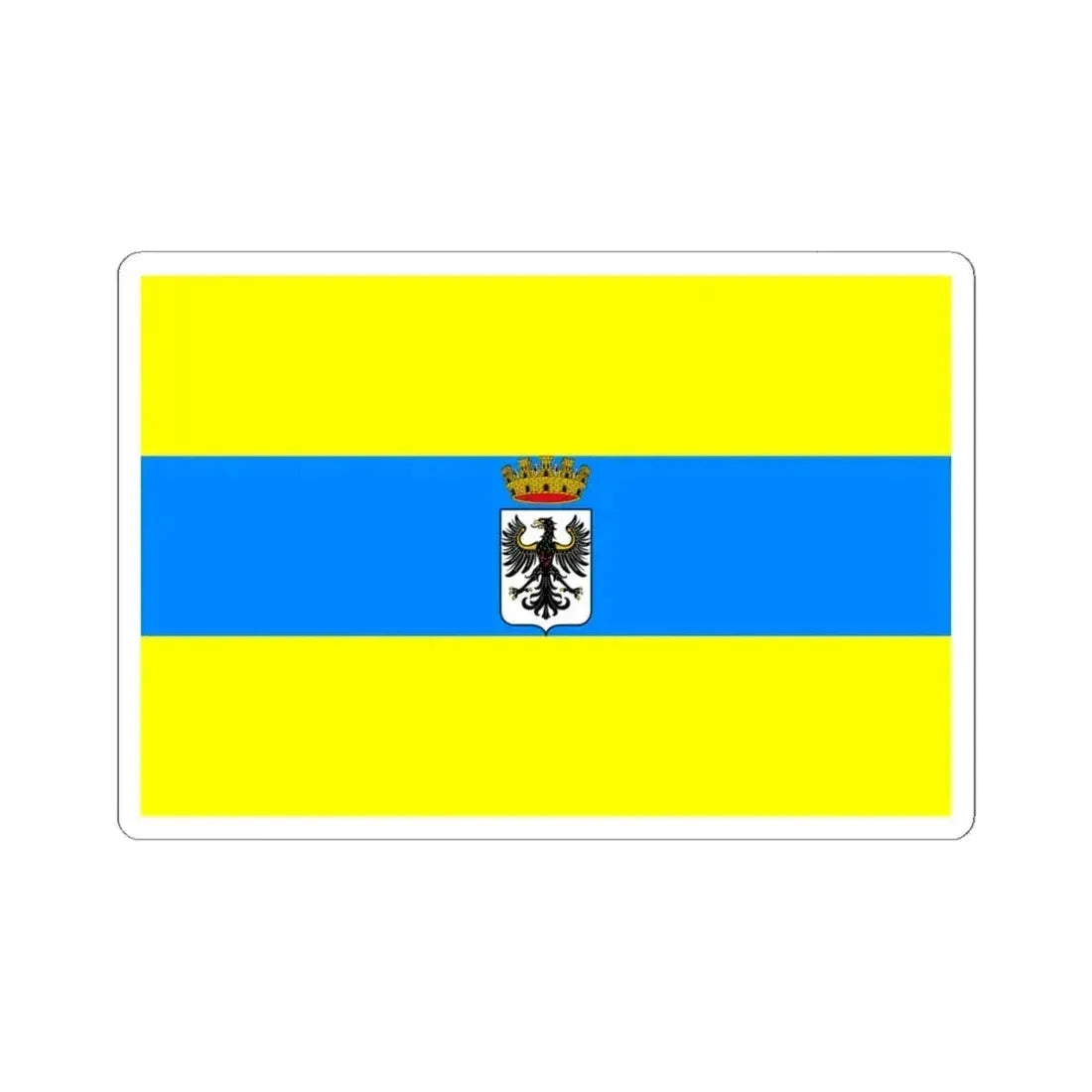 Flag of Trento Italy - STICKER Vinyl Kiss-Cut Decal 6 Inch White - The Sticker Space