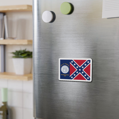 Flag of Trenton Georgia - Die-Cut Magnet-The Sticker Space