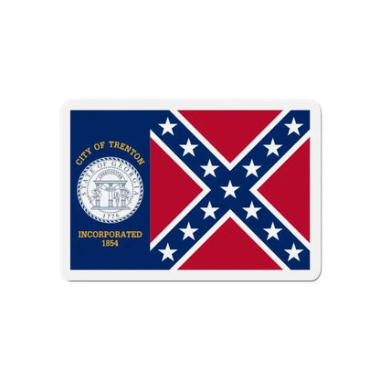 Flag of Trenton Georgia - Refrigerator Magnet - The Sticker Space