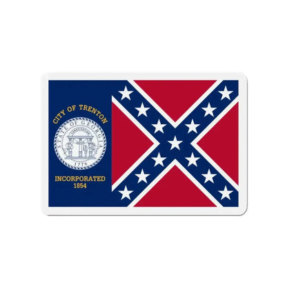 Flag of Trenton Georgia - Refrigerator Magnet - The Sticker Space