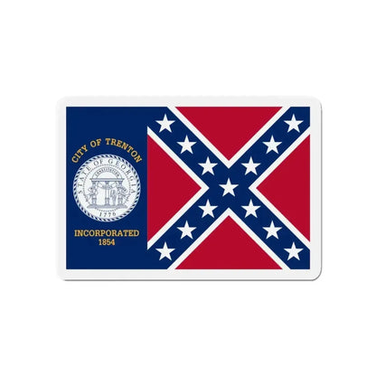 Flag of Trenton Georgia - Refrigerator Magnet - The Sticker Space