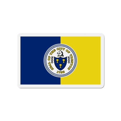 Flag of Trenton New Jersey - Die-Cut Magnet-3" x 3"-The Sticker Space