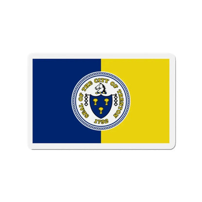 Flag of Trenton New Jersey - Refrigerator Magnet 2 Inch - The Sticker Space