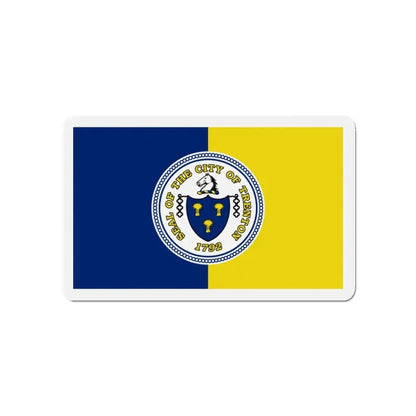 Flag of Trenton New Jersey - Refrigerator Magnet 4 Inch - The Sticker Space