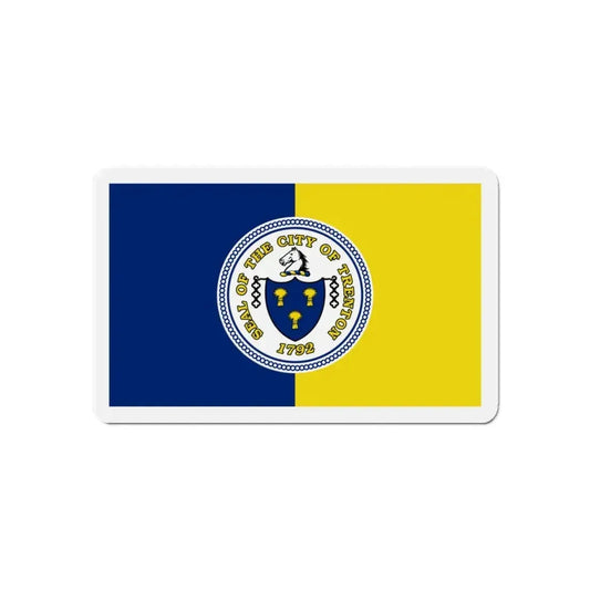 Flag of Trenton New Jersey - Refrigerator Magnet 6 Inch - The Sticker Space