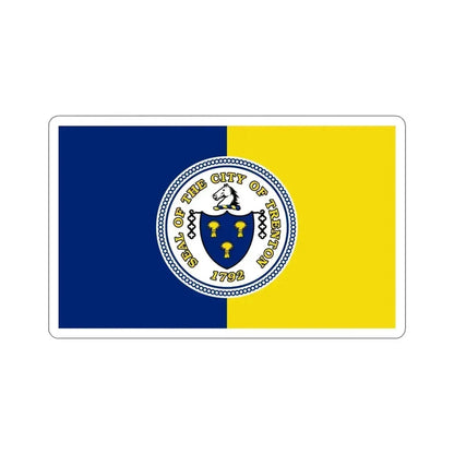 Flag of Trenton New Jersey USA STICKER Vinyl Die-Cut Decal - The Sticker Space