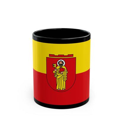 Flag of Trier Germany - Black Coffee Mug-11oz-The Sticker Space