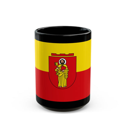 Flag of Trier Germany - Black Coffee Mug-15oz-The Sticker Space