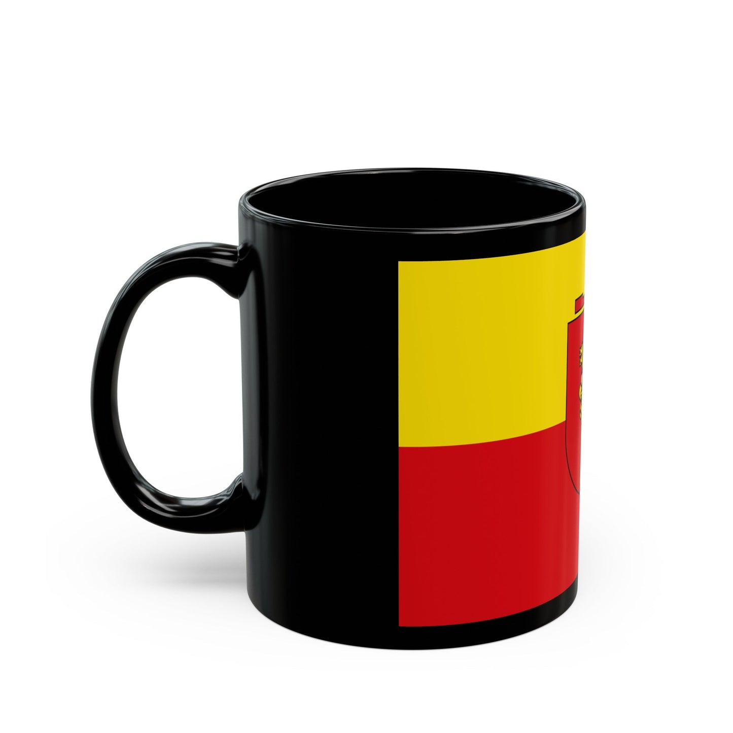 Flag of Trier Germany - Black Coffee Mug-The Sticker Space