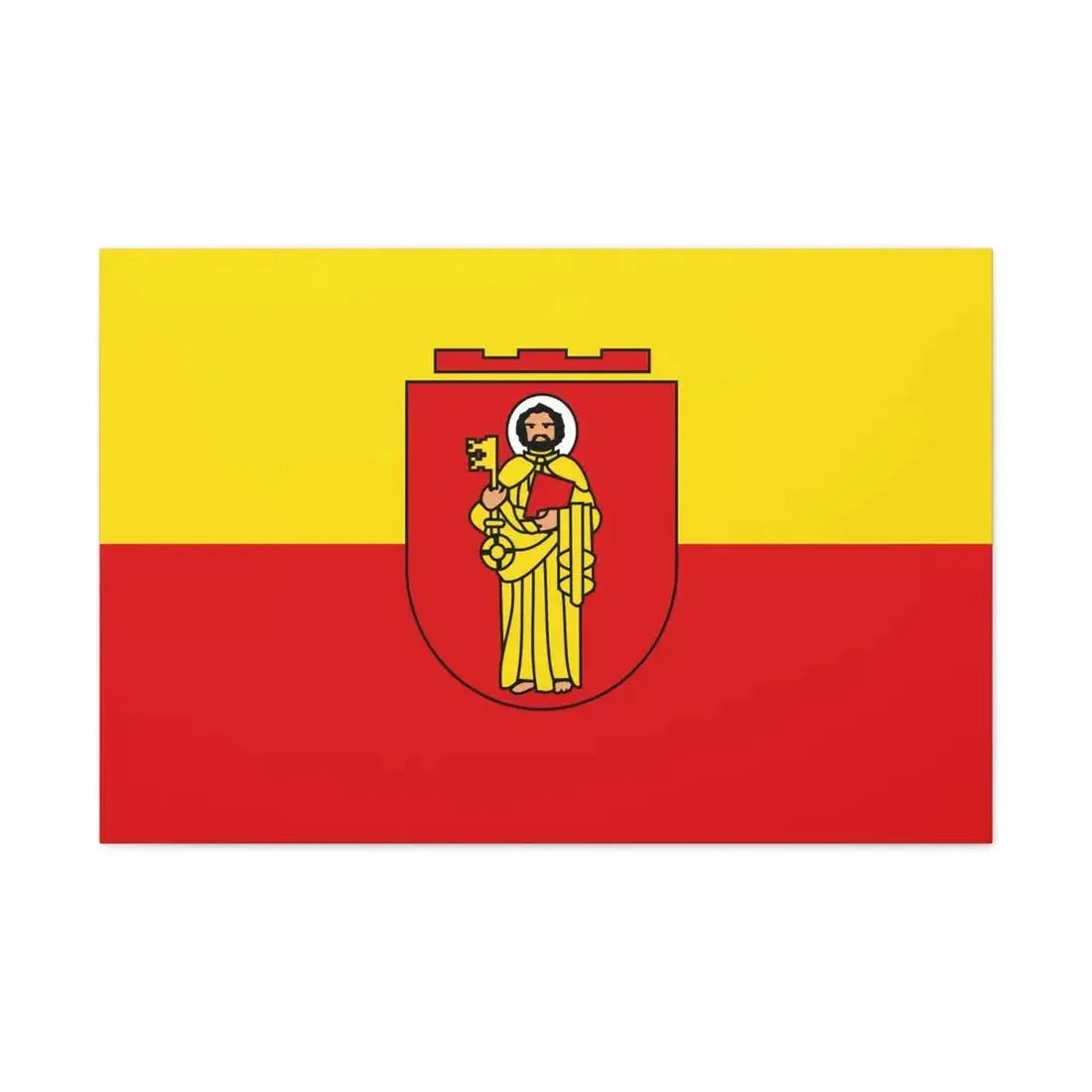 Flag of Trier Germany - Canvas Wall Art 36" x 24" 1.25" - The Sticker Space