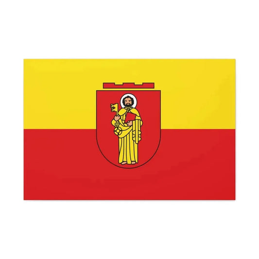 Flag of Trier Germany - Canvas Wall Art 36" x 24" 1.25" - The Sticker Space