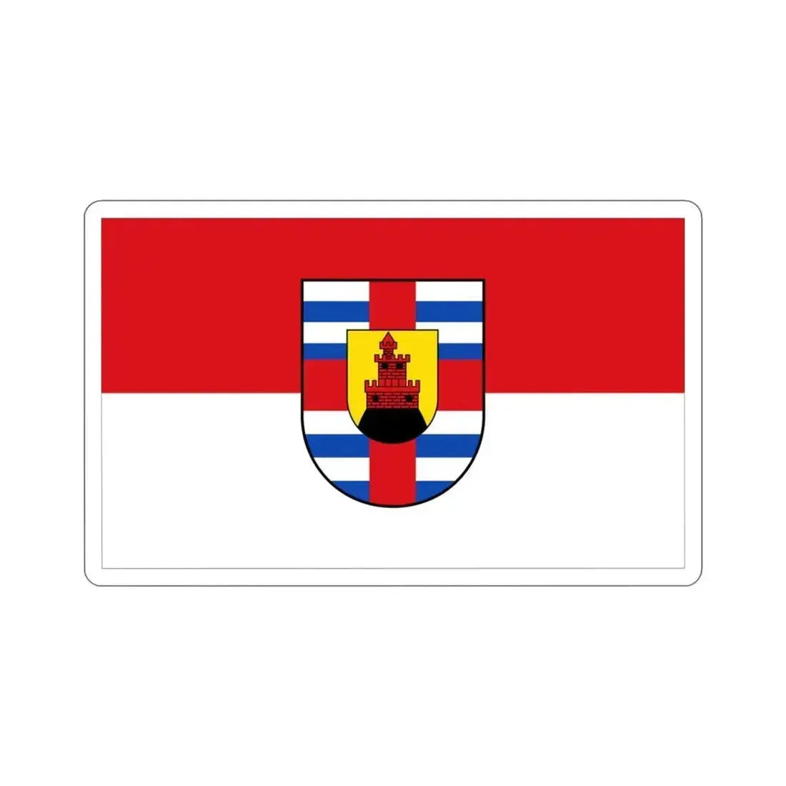 Flag of Trier Saarburg Germany STICKER Vinyl Die-Cut Decal 3 Inch - The Sticker Space