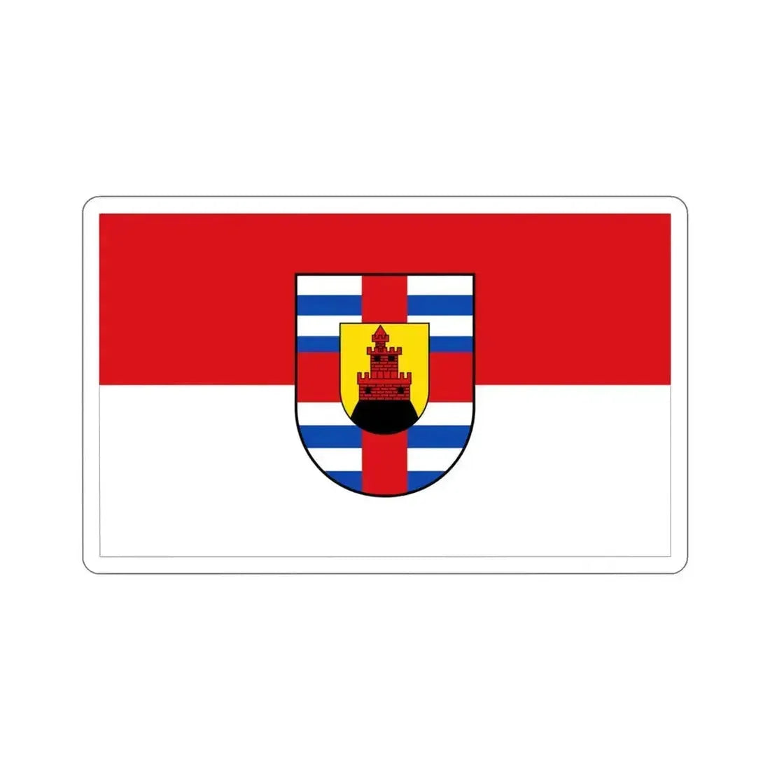 Flag of Trier Saarburg Germany STICKER Vinyl Die-Cut Decal 4 Inch - The Sticker Space