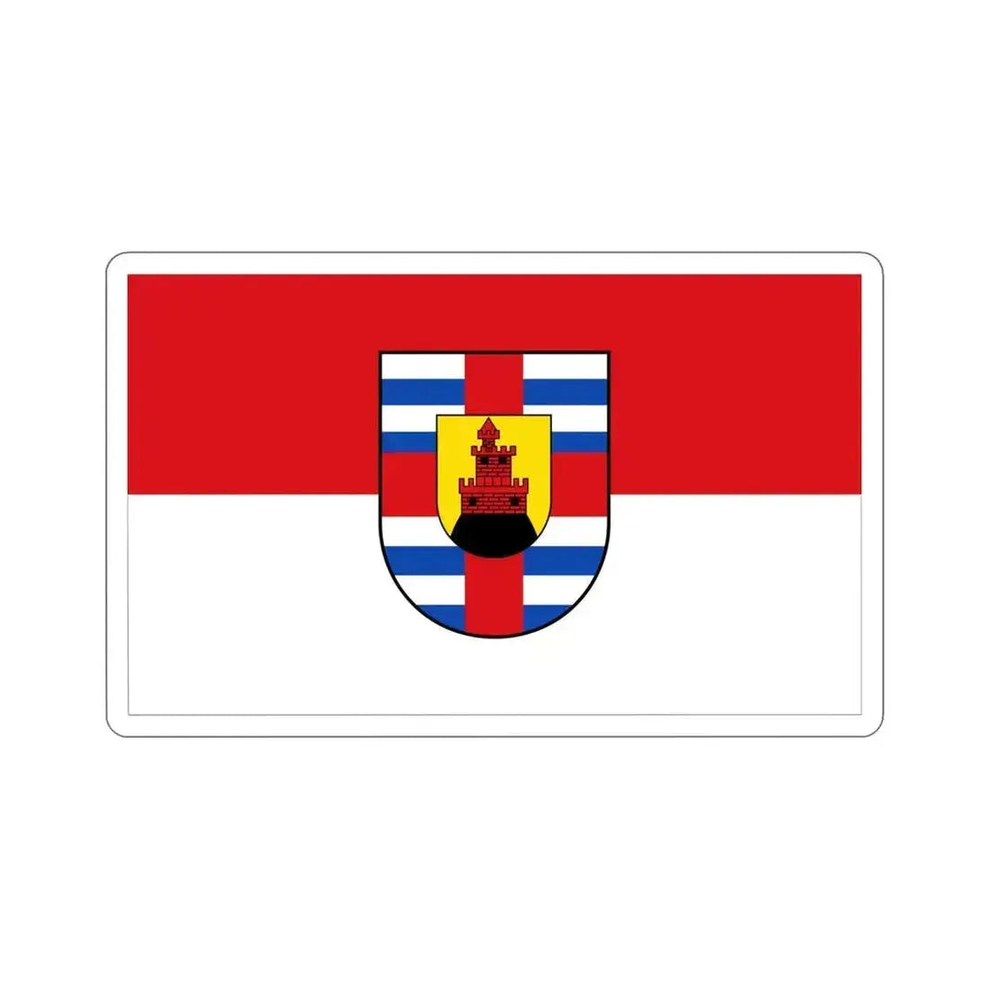 Flag of Trier Saarburg Germany STICKER Vinyl Die-Cut Decal 5 Inch - The Sticker Space