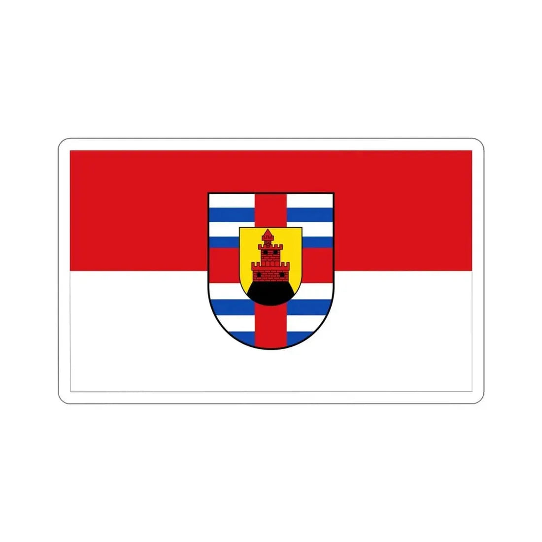 Flag of Trier Saarburg Germany STICKER Vinyl Die-Cut Decal - The Sticker Space
