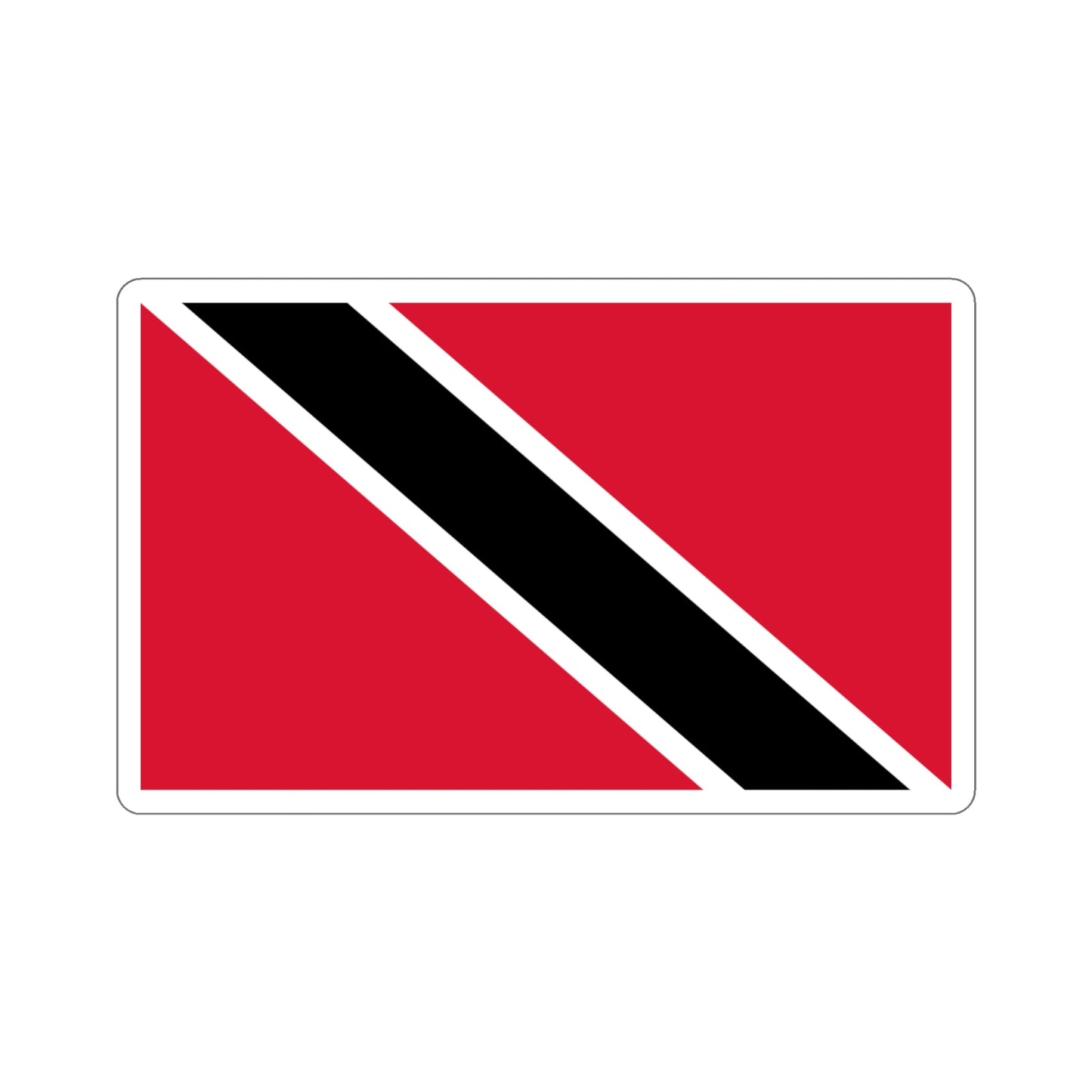 Flag of Trinidad and Tobago STICKER Vinyl Die-Cut Decal-4 Inch-The Sticker Space