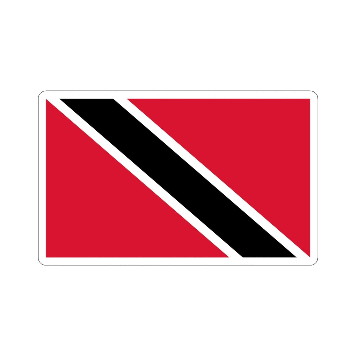 Flag of Trinidad and Tobago STICKER Vinyl Die-Cut Decal-6 Inch-The Sticker Space