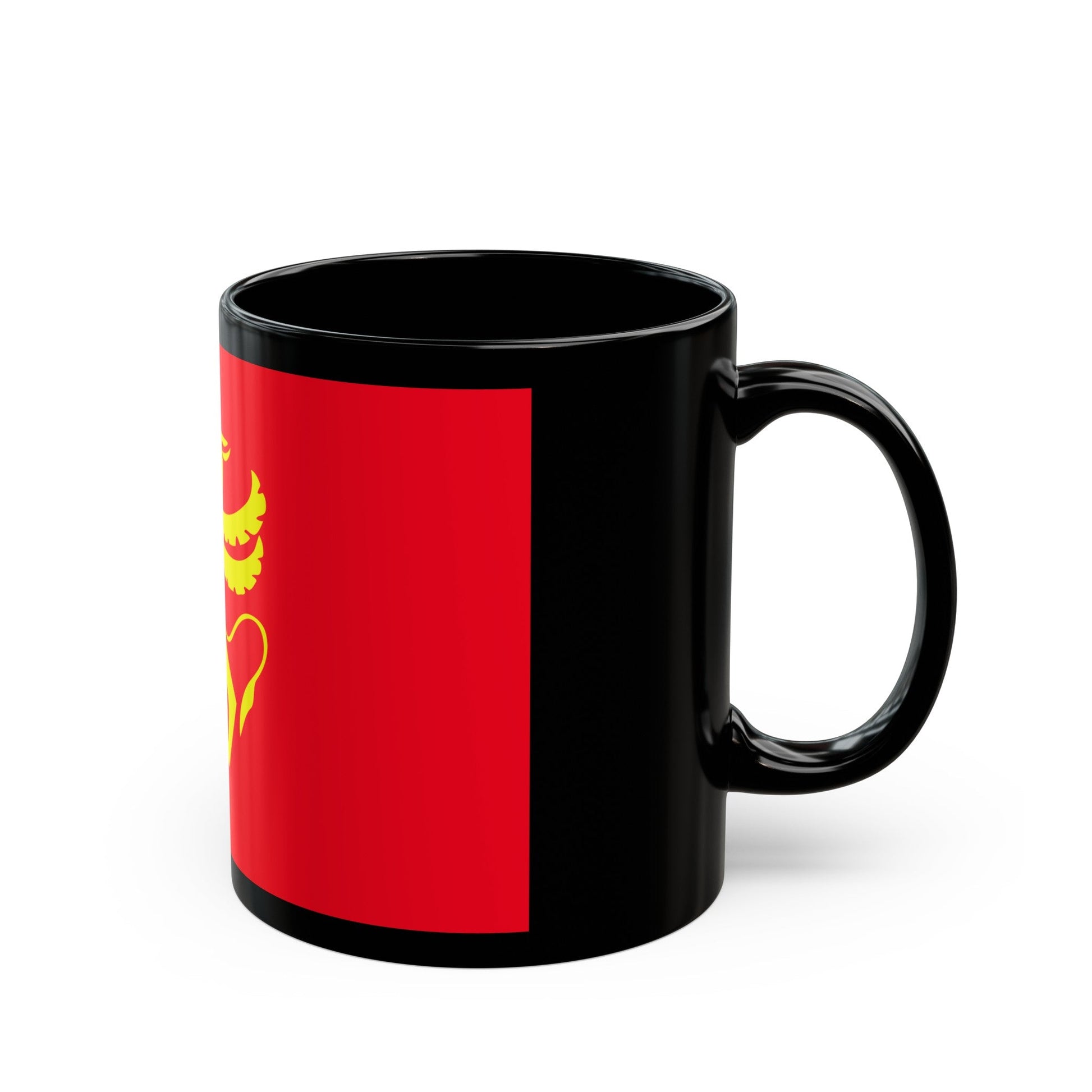 Flag of Troms Norway - Black Coffee Mug-The Sticker Space