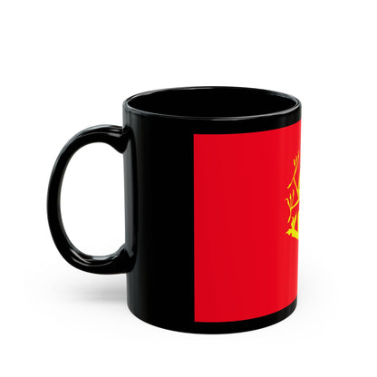 Flag of Troms Norway - Black Coffee Mug-The Sticker Space