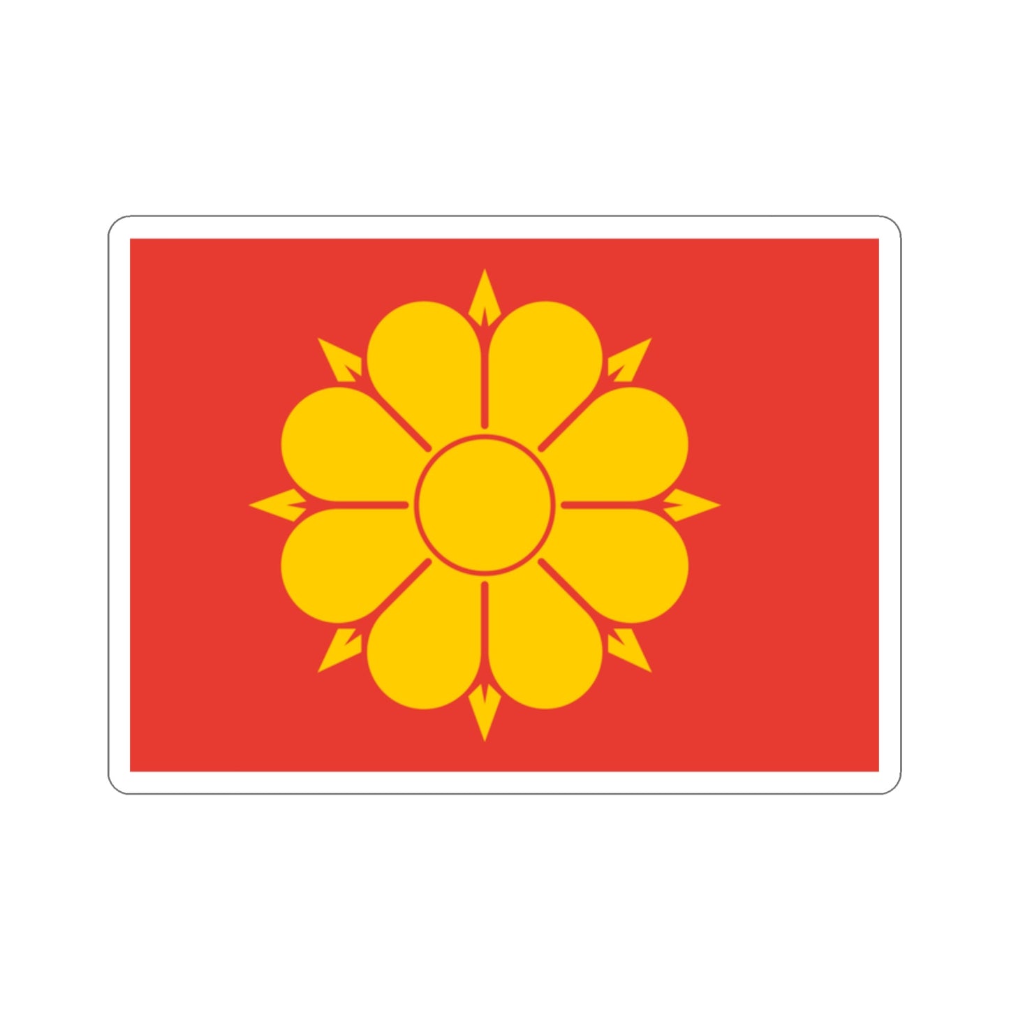 Flag of Trondheim Trøndelag Norway STICKER Vinyl Die-Cut Decal-2 Inch-The Sticker Space