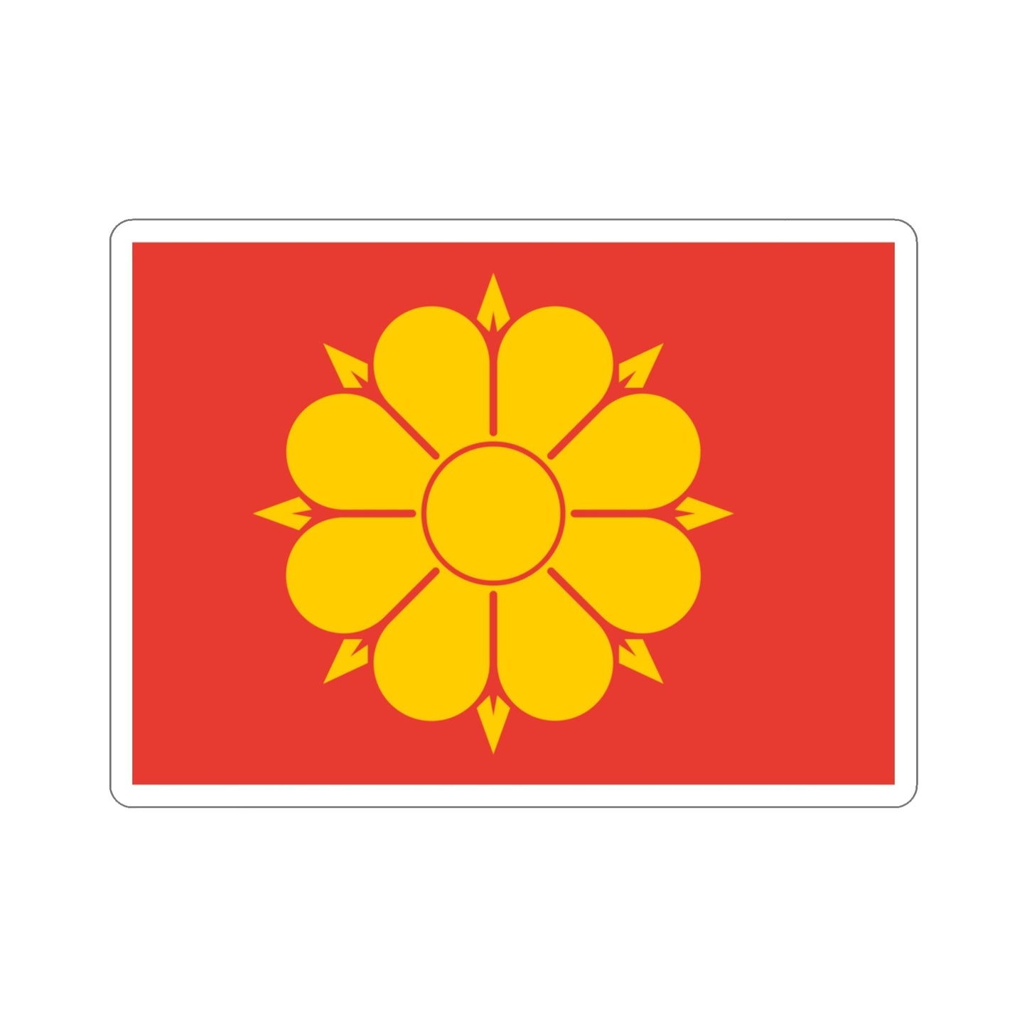 Flag of Trondheim Trøndelag Norway STICKER Vinyl Die-Cut Decal-3 Inch-The Sticker Space