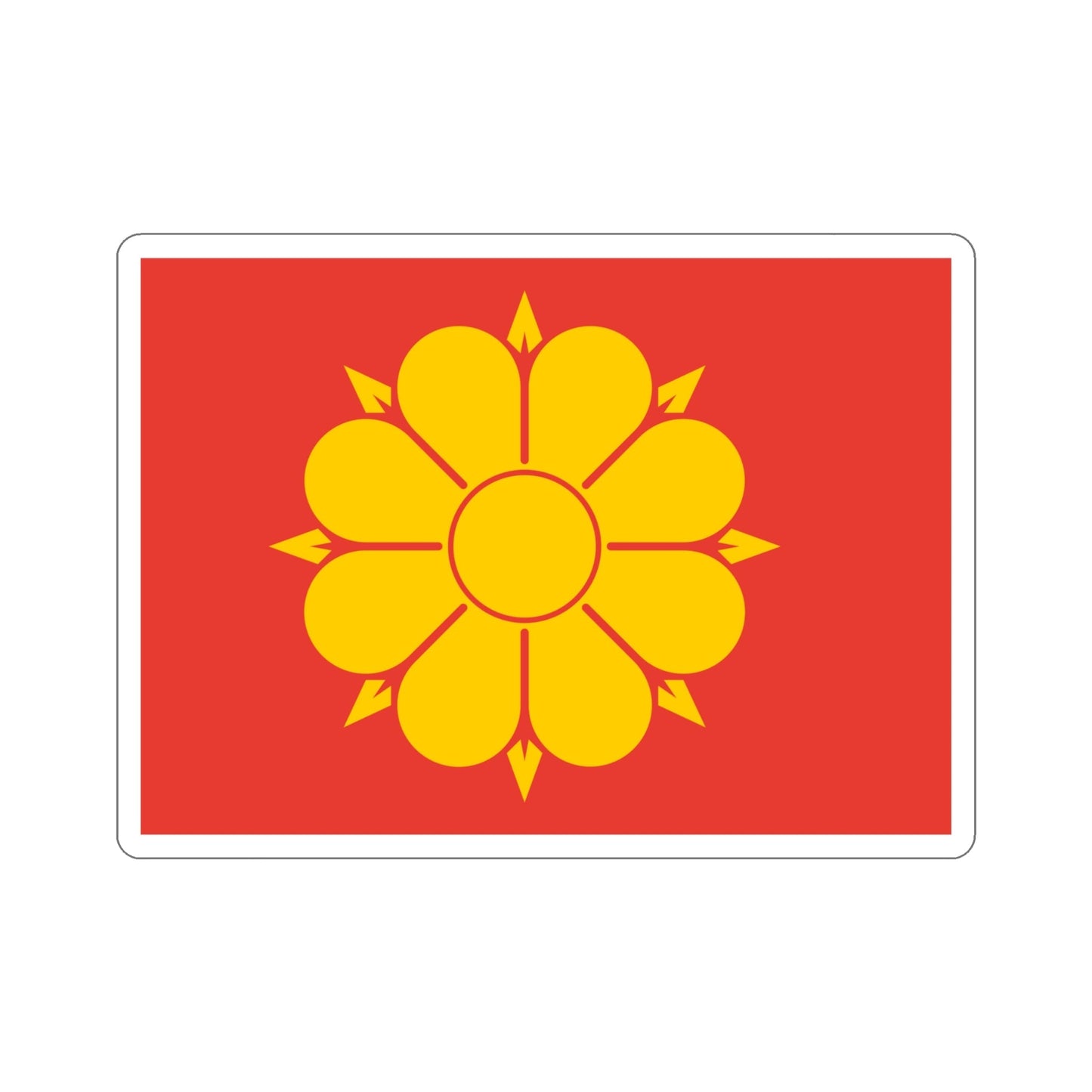 Flag of Trondheim Trøndelag Norway STICKER Vinyl Die-Cut Decal-4 Inch-The Sticker Space