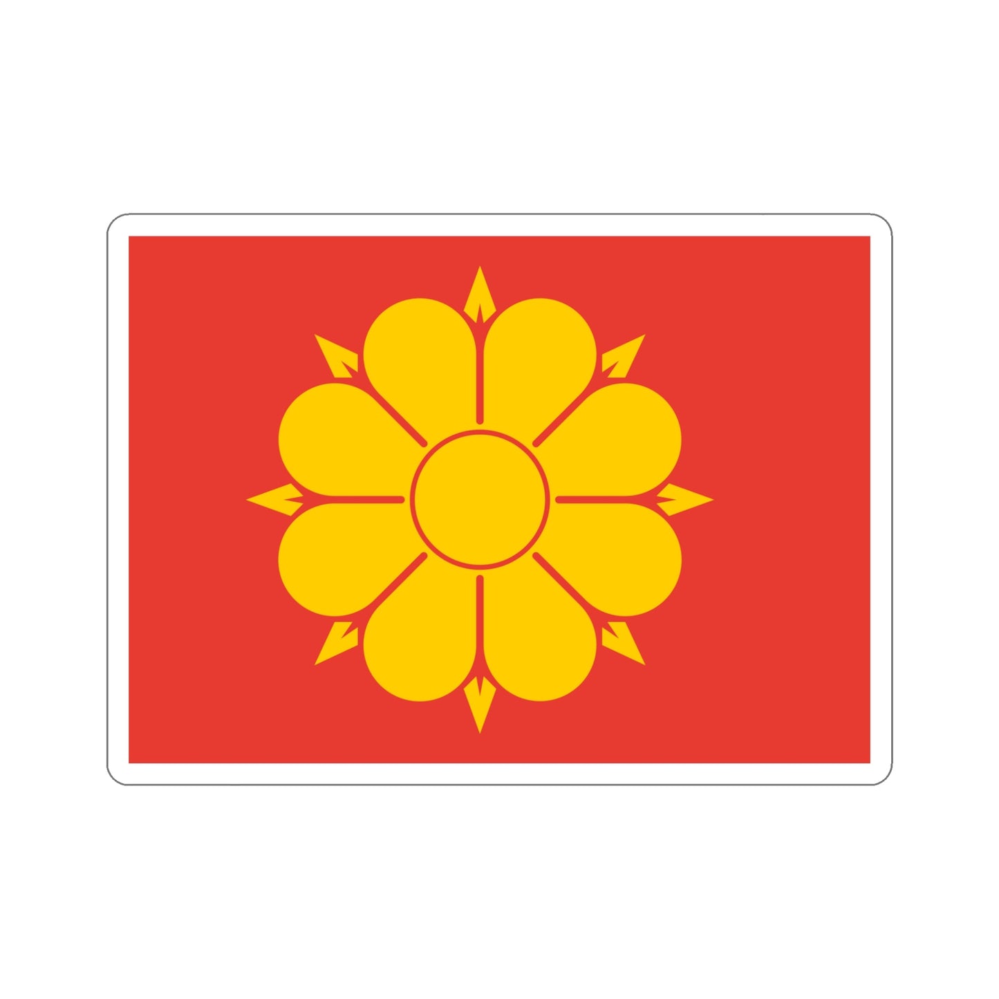 Flag of Trondheim Trøndelag Norway STICKER Vinyl Die-Cut Decal-6 Inch-The Sticker Space