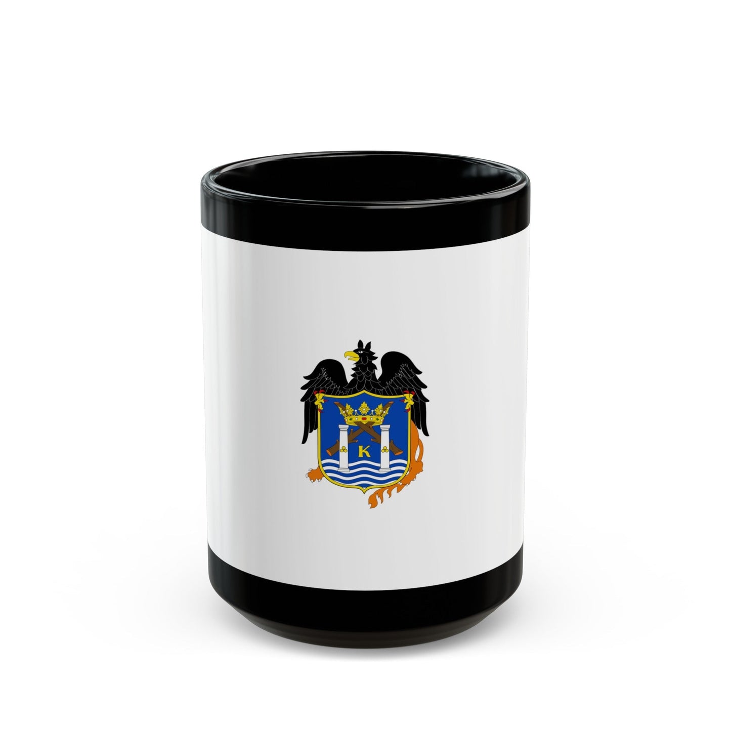 Flag of Trujillo capital of the La Libertad Region Peru - Black Coffee Mug-15oz-The Sticker Space