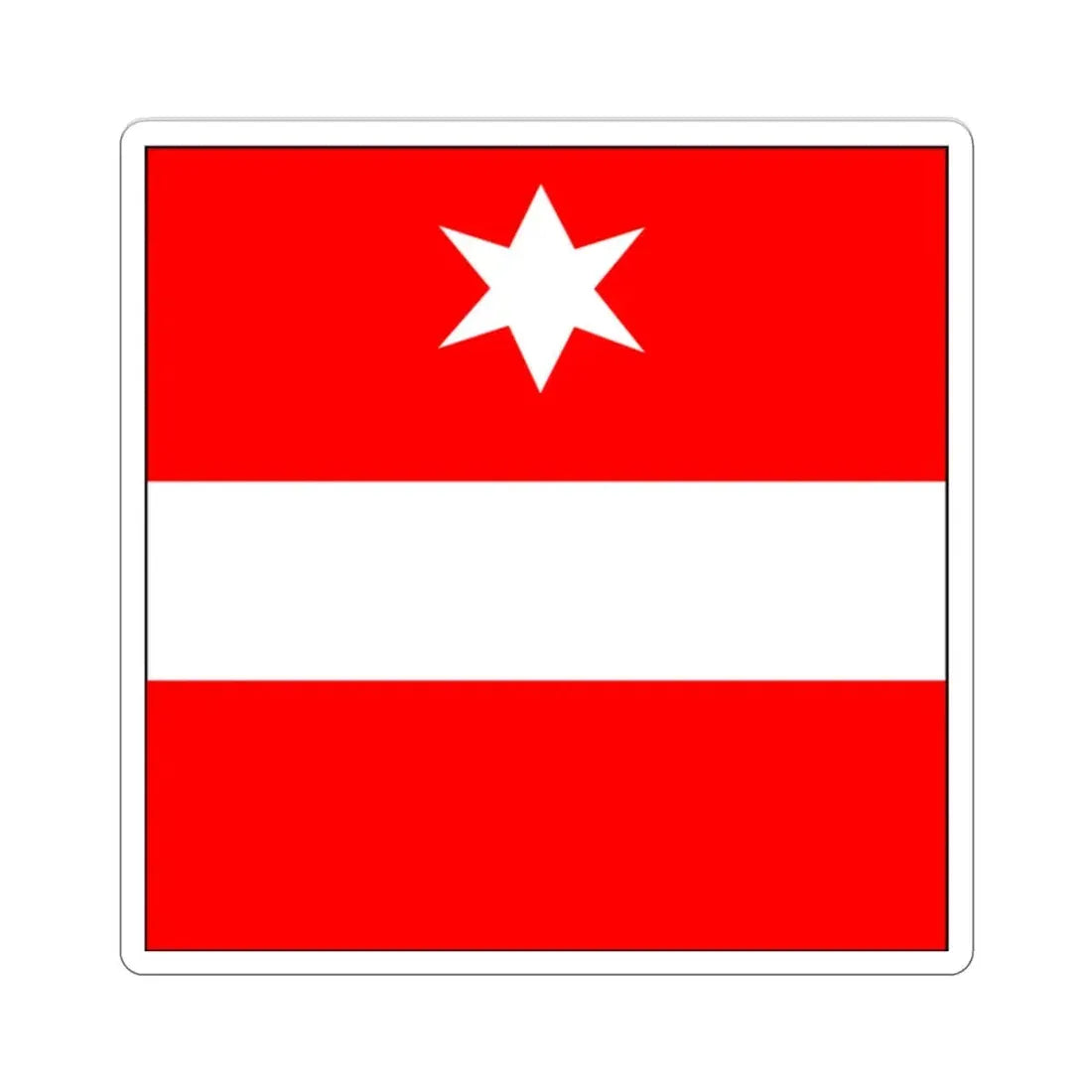 Flag of Täsch Switzerland STICKER Vinyl Die-Cut Decal 2 Inch - The Sticker Space
