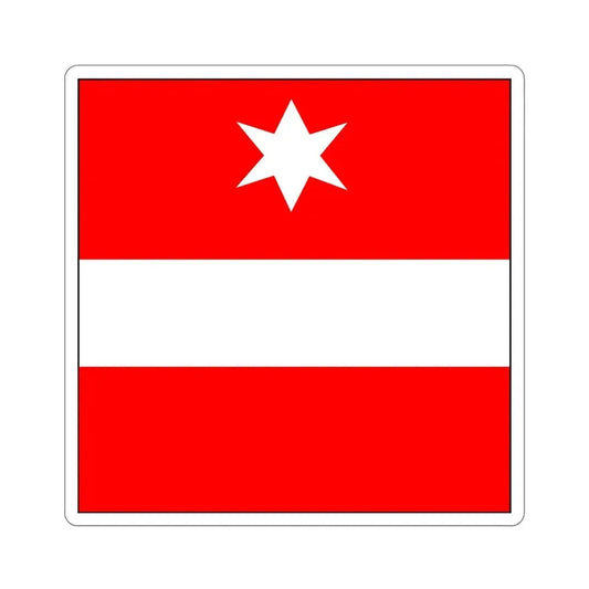 Flag of Täsch Switzerland STICKER Vinyl Die-Cut Decal 6 Inch - The Sticker Space