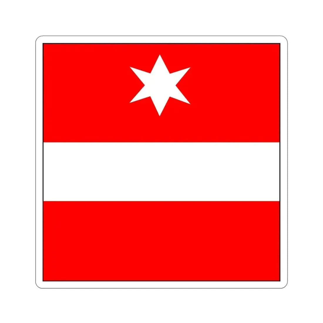 Flag of Täsch Switzerland STICKER Vinyl Die-Cut Decal - The Sticker Space