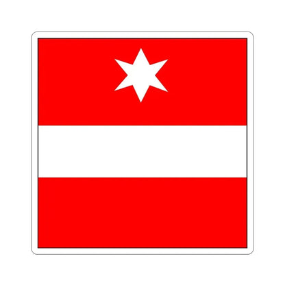 Flag of Täsch Switzerland STICKER Vinyl Die-Cut Decal - The Sticker Space