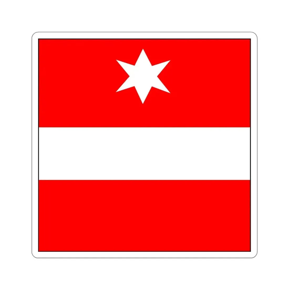 Flag of Täsch Switzerland STICKER Vinyl Die-Cut Decal - The Sticker Space
