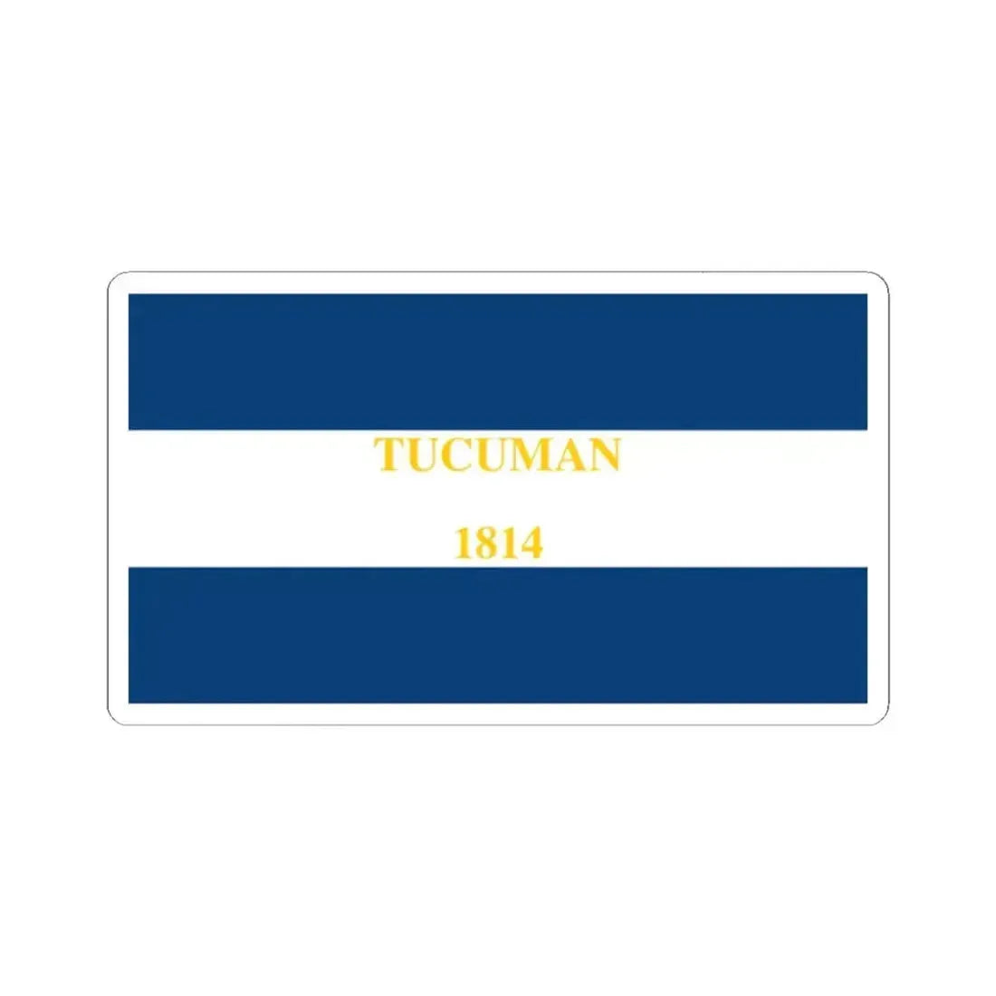 Flag of Tucuman 1814 (Argentina) STICKER Vinyl Kiss-Cut Decal 2 Inch White - The Sticker Space