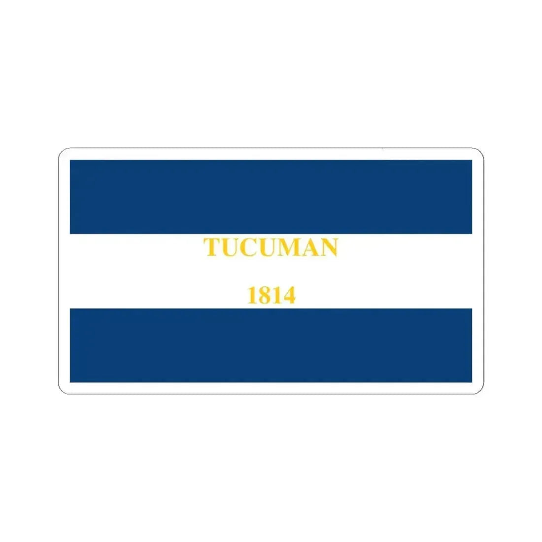 Flag of Tucuman 1814 (Argentina) STICKER Vinyl Kiss-Cut Decal 4 Inch White - The Sticker Space