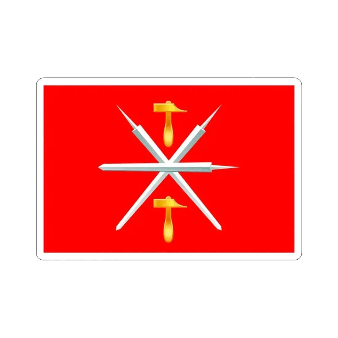 Flag of Tula Oblast Russia STICKER Vinyl Die-Cut Decal 2 Inch - The Sticker Space