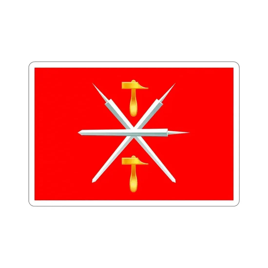 Flag of Tula Oblast Russia STICKER Vinyl Die-Cut Decal 3 Inch - The Sticker Space