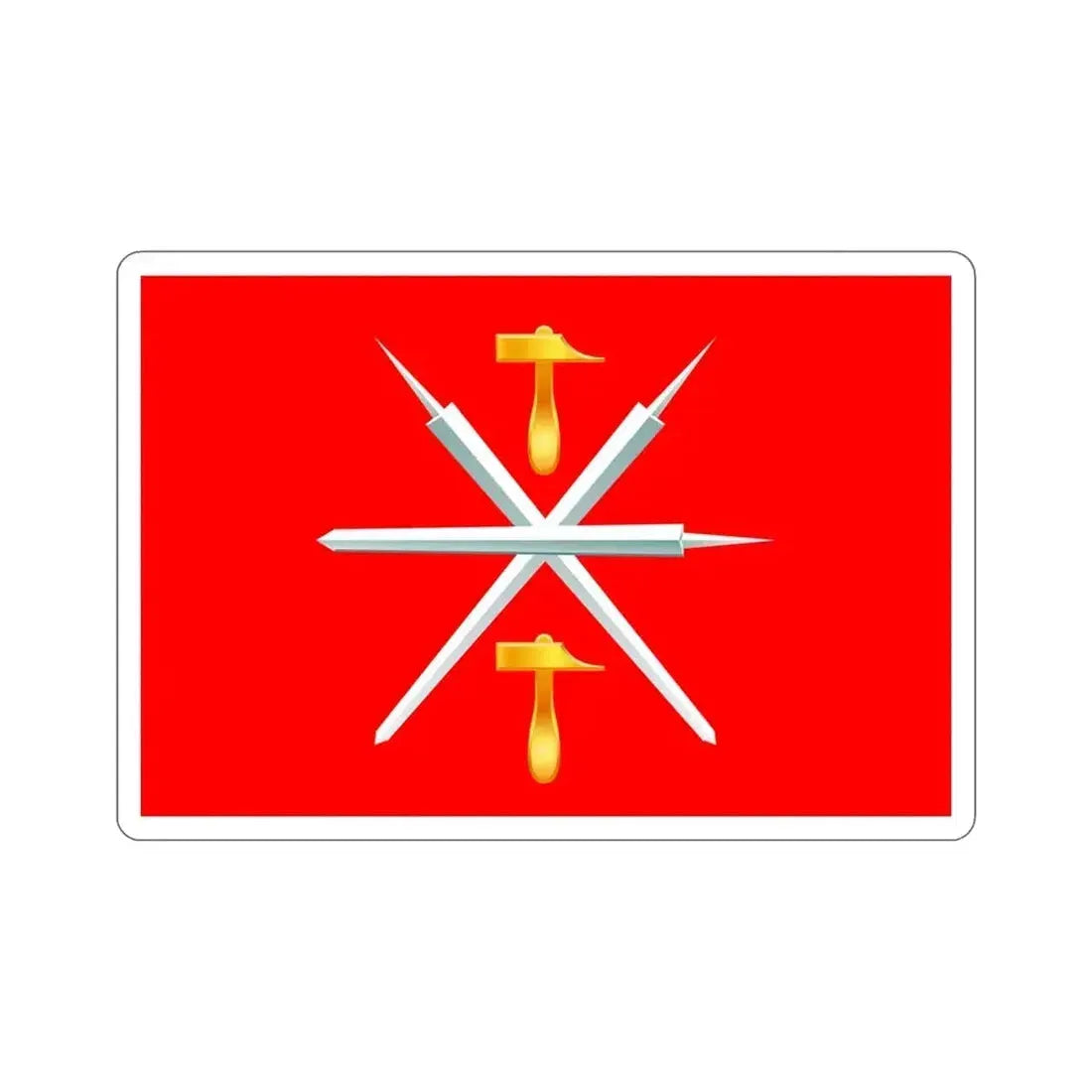 Flag of Tula Oblast Russia STICKER Vinyl Die-Cut Decal 4 Inch - The Sticker Space